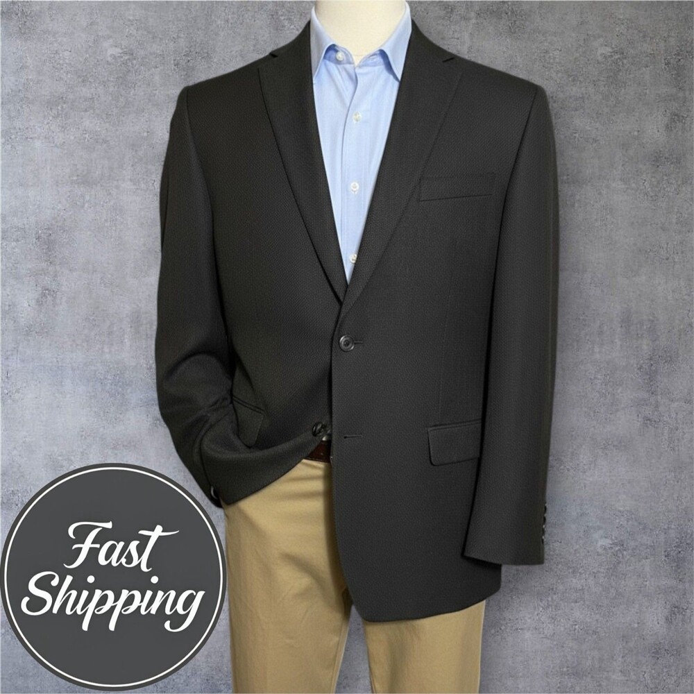 RALPH LAUREN Classic fit Mens Blazer 44R Sport Coat Two Button Jacket Brown